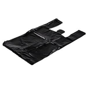 Grocery Shopping Plastic Bags 12" x 7" x 21" (Black, 1000)